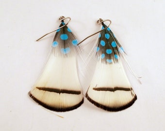 Feather Earrings A Touch of blue