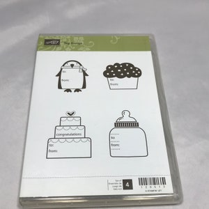 Tag Alongs - Ensemble d’estampilles en caoutchouc - TOUT NOUVEAU - Stampin Up - Ensemble retiré