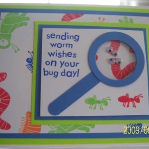 Bug Birthday Card - Invio di auguri Worm - Biglietto di auguri