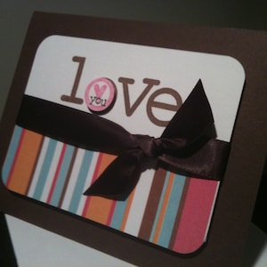 Carte d’amour chocolat