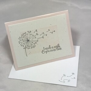 Hice un deseo y te hiciste realidad - Tarjeta de felicitación - Hecho a mano
