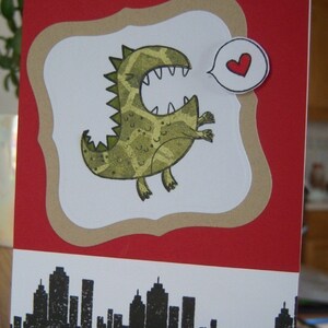 Carte d’amour monstre