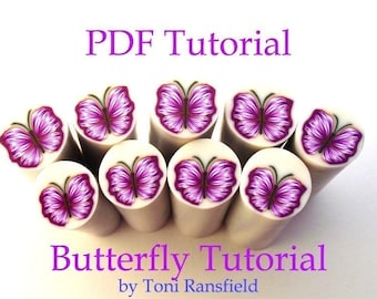 Schmetterling Cane Tutorial Polymer Clay, PDF