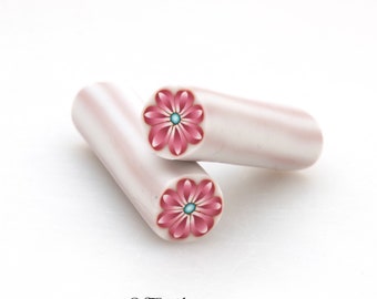Red Flower Polymer Clay Cane, Raw Polymer Clay,Nail Art
