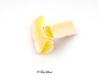 Yellow Canary Bird Polymer Clay Cane, Raw Polymer Clay Cane, Nail Art