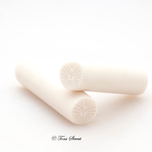 White Outlined Polymer Clay Translucent Butterfly Cane, Raw Polymer Clay Cane, Nail Art