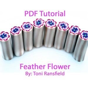 Feather Flower Polymer Clay Tutorial,PDF