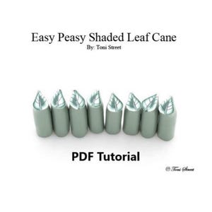Tutorial de arcilla polimérica de caña de hoja sombreada Easy Peasy, PDF
