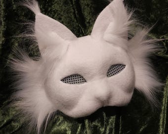 Cat mask | Wolf mask | Dog Mask | Fox mask | Therian | Animal mask| Face mask| Therian mask | Cosplay Therianthropy Costume | Ready to paint