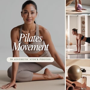 Pilates Movement: 50 Aesthetic AI Stock Photos – Perfect for Fitness, Wellness, Social Media, and Branding Projects!