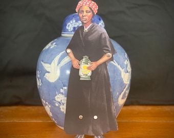 Harriet Tabman Paper Doll, Untergrund Eisenbahn Paperdoll, Abolitionistische Heldin, Black Power Dekoration, Anti Sklaverei, Amerikanischer Bürgerkrieg