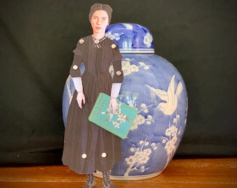 Emily Dickinson Paper Doll: Druckbare Poesie Scrapbooking (digitaler Download)