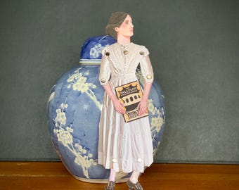 Virginia Woolf Paper Doll: Articulated Bloomsbury Decoration (Printable Download)