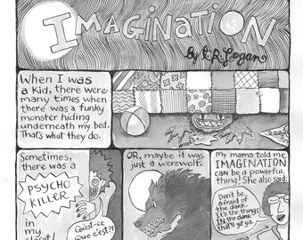 IMAGINATION comic print