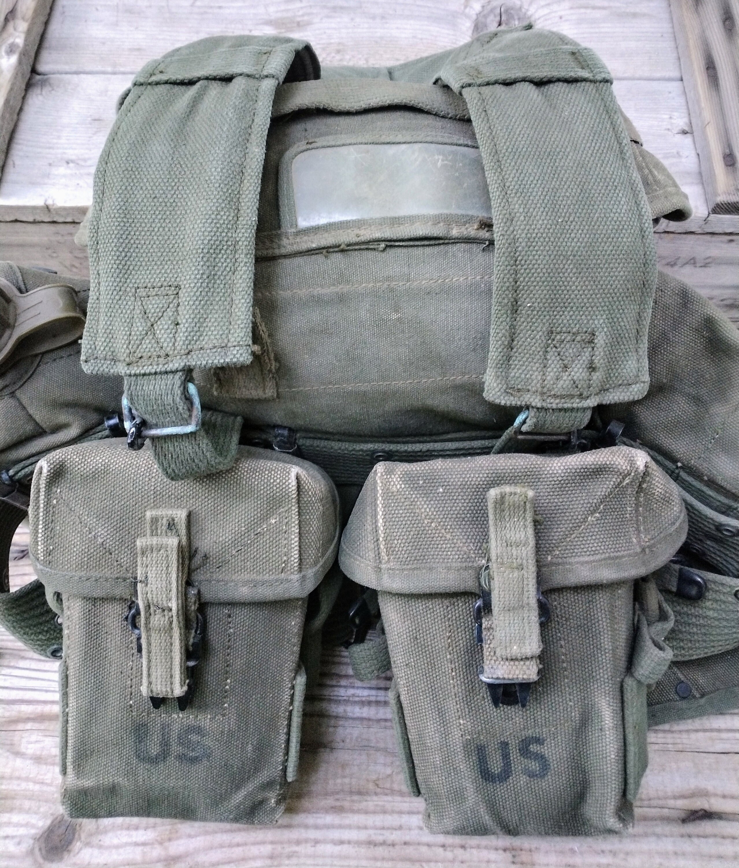 Original Vietnam War Era Complete M1956 M56 Belt Rig LBE Set Original Vietnam War Era Complete M1956 M56 Belt Rig LBE Set