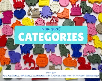 Speech Therapy Mini Objects | Language Sorting Manipulatives | Categories, Sensory Play | SLP Preschool Toy