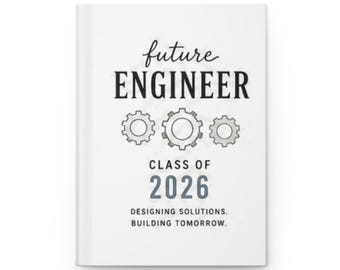Future Engineer Hardcover Notizbuch - Jahr 2026 Abschlussgeschenk