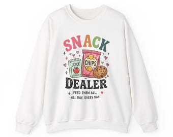 SnackDealer Sweatshirt - Süßer Snack Lover Grafik Rundhalsausschnitt
