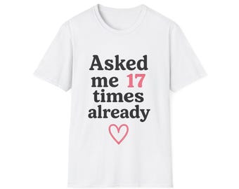 Fragte mich 17 Mal bereits Grafik-T-Shirt