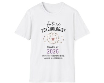 Zukünftiger Psychologe Klasse von 2026 T-Shirt - 'Zukünftiger Psychologe' Abschluss-T-Shirt