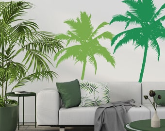 PALM TREE Vinyl Decal, High Quality Detailed Wall Vinyl Silhouette, Wall Decal 2