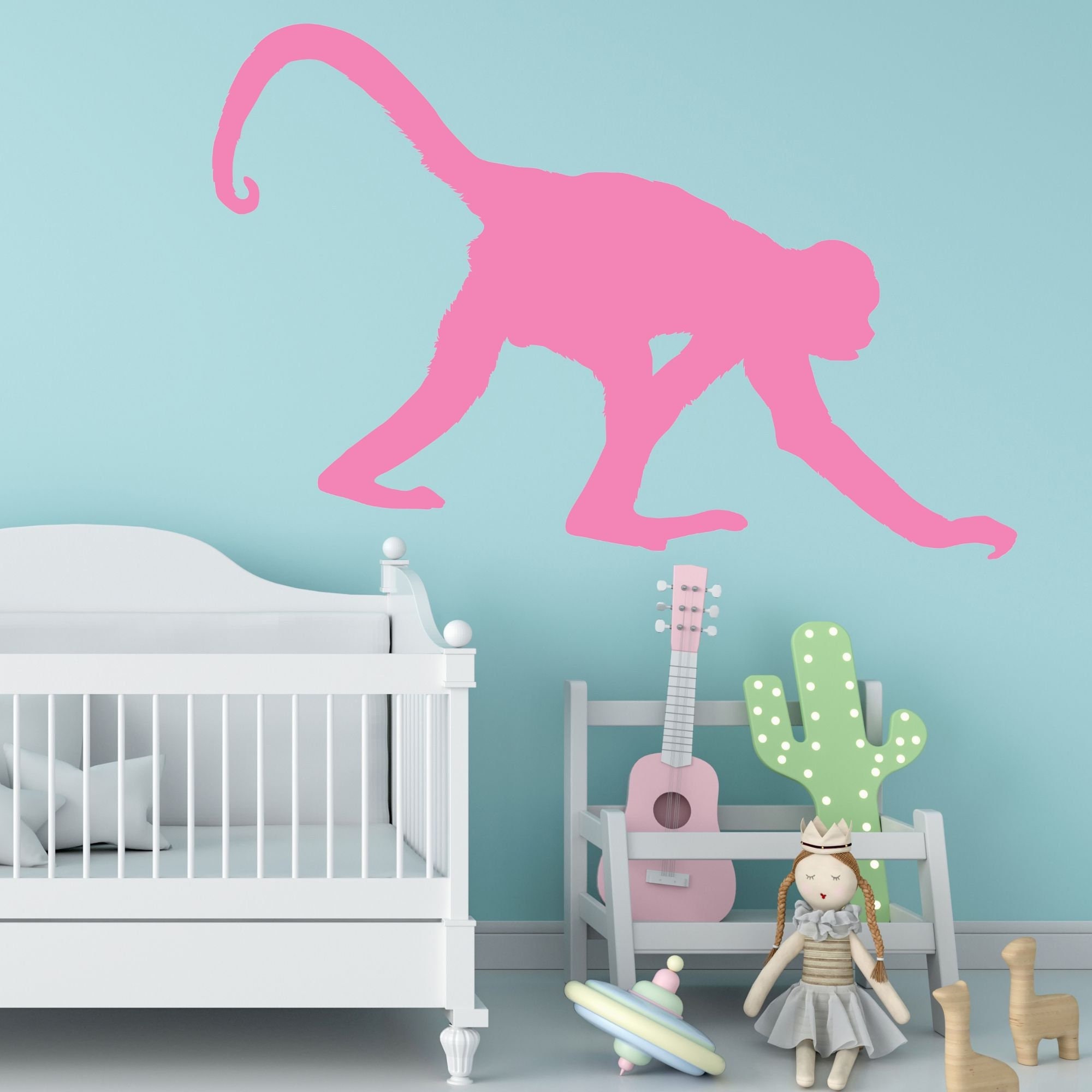 MONKEY Vinyl Decal, High Quality Detailed Wall Vinyl Silhouette, Wall