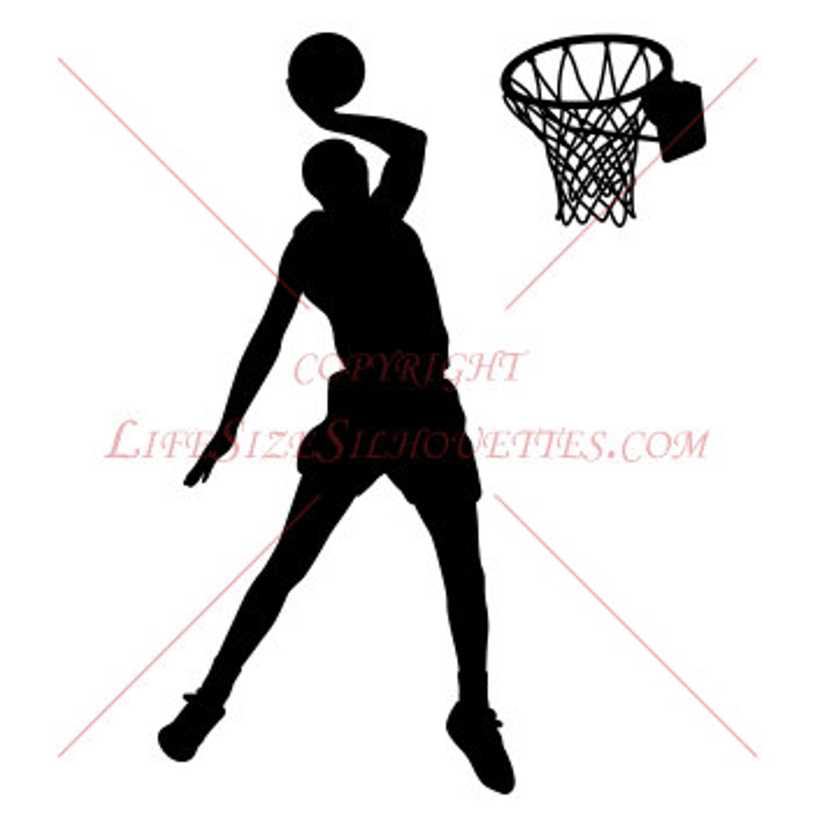 BASKETBALL PLAYER Vinyl Decal High Quality Detailed Wall Etsy