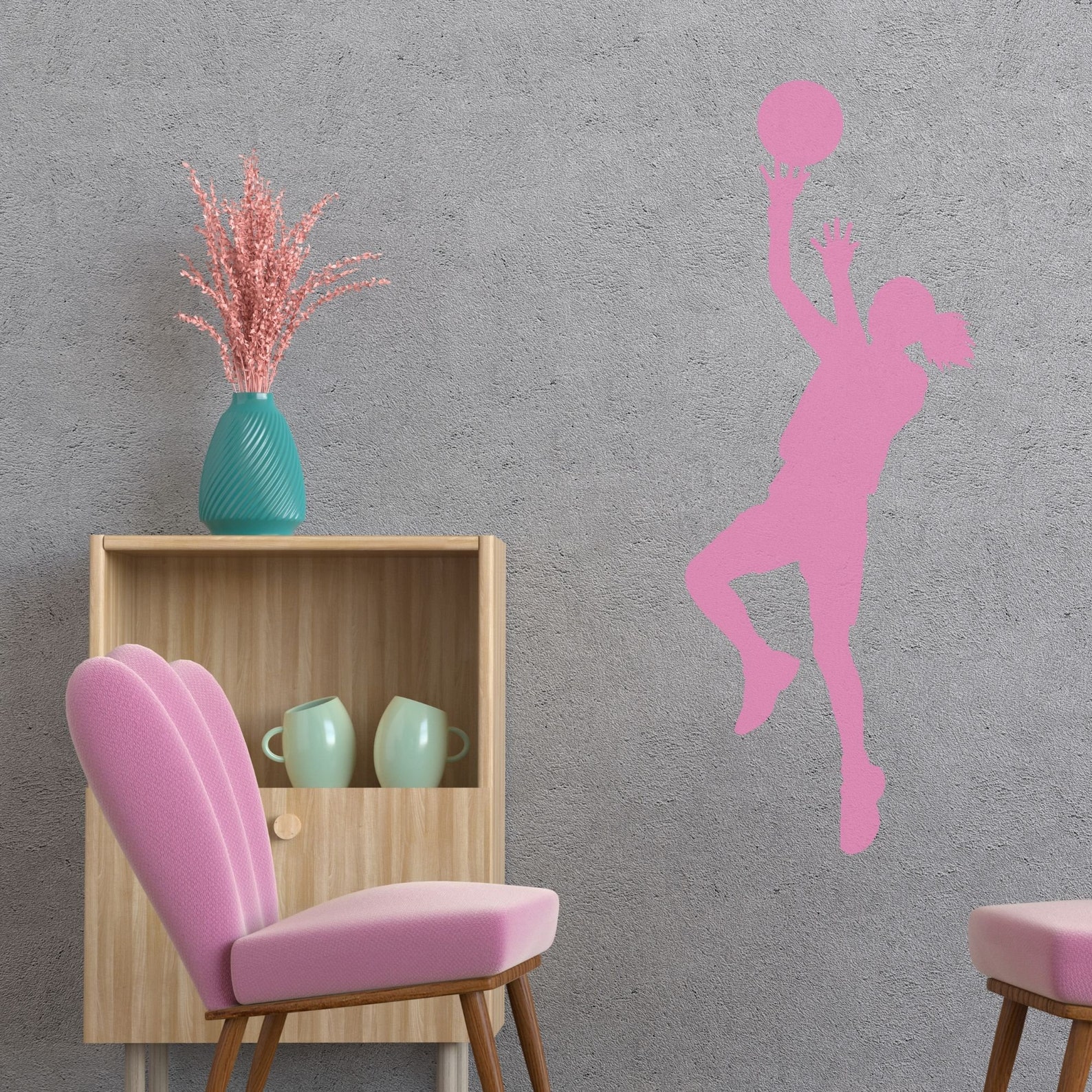 FEMALE BASKETBALL PLAYER Vinyl Decal High Quality Detailed Etsy