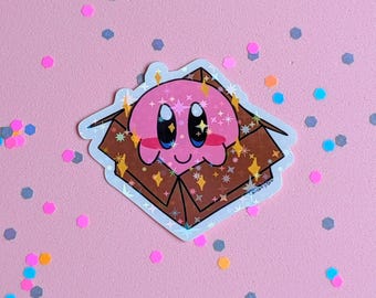 Kirby in a Box Sticker