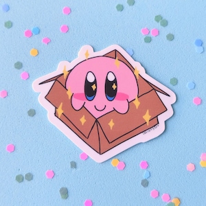 Kirby in a Box Sticker