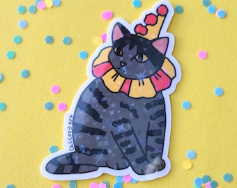 Clown Cat Sticker