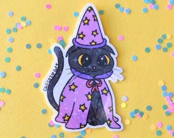 Pegatina del gato mago