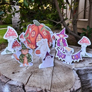 Kürbis Haus, Halloween Papierspiele, gejagtes Haus, gruseliges Papierhandwerk, druckbares Spiel, DIY Kinder Basteln,
