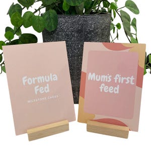 Formula Fed Baby Milestone Cards