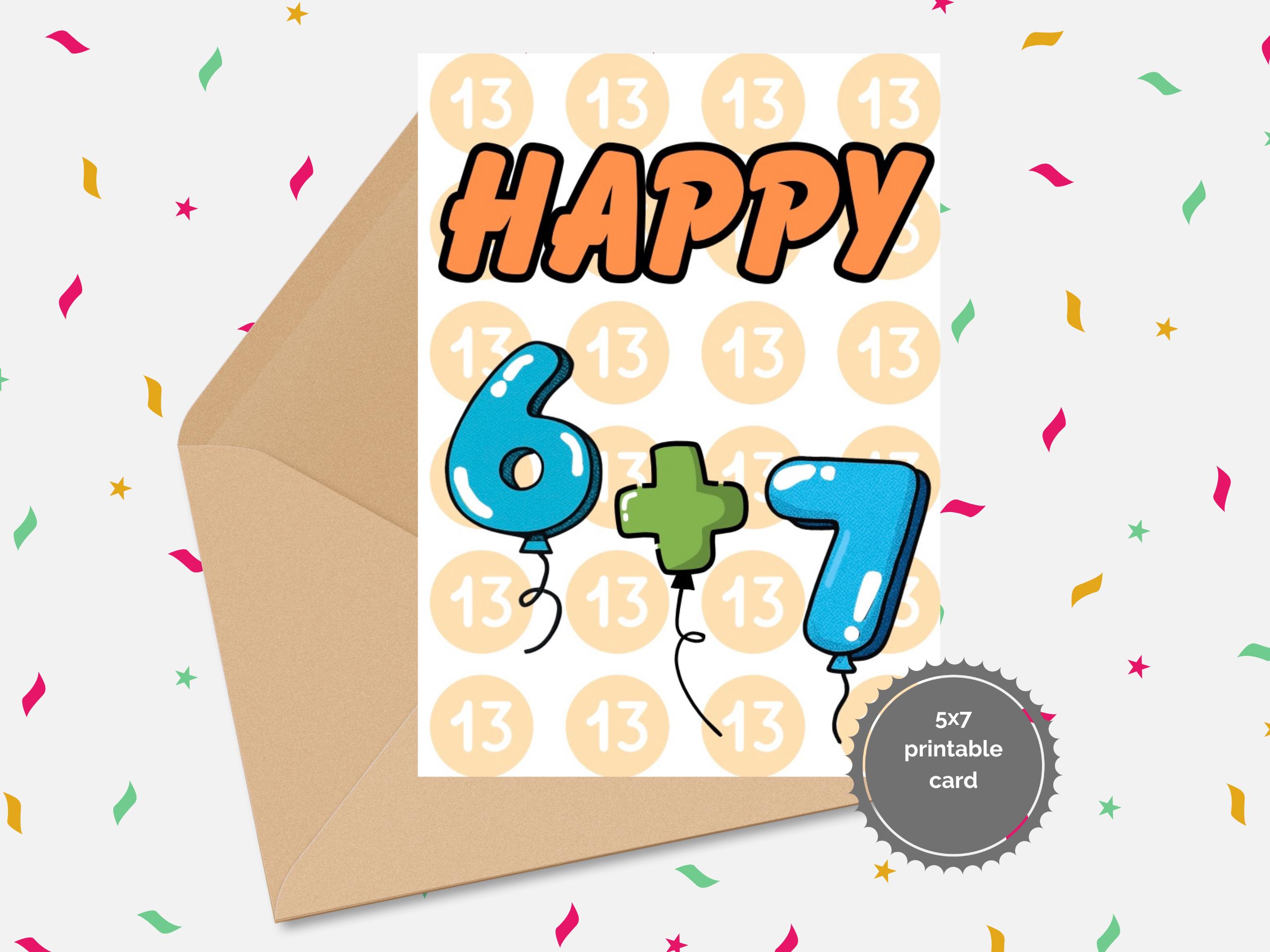13歳の誕生日カード - Etsy 日本