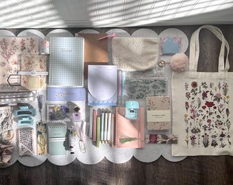 Grand Curated Gift Box | Stationery & Cozy Mystery Box | Small Self Care Gift | Reader Gift | Rosy Cheeks Studio