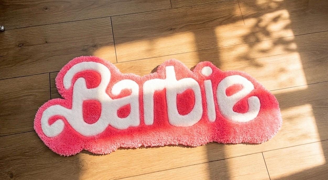 Barbie シリコンマット Imaginmat, Floor Playmat, 47 x 61 inches