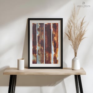 Rusty Metal Wall Art: Industrial Grunge Patina Texture (Digital Download)