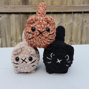 Handmade Crochet Mini Loaf Cat Amigurumi Stuffed Animal