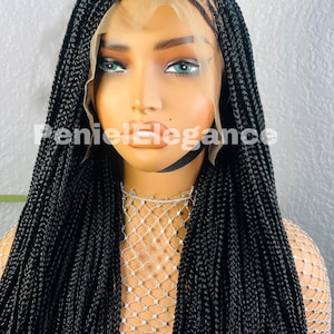Braided wig, knotless Braided wig, Knotless wig, front Lace, Braid wig, wigs for Black women, Conrow braided wig