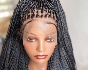 Braided wig, Box Braided wig, Knotless Braided wig, full Lace, Braid wig, wigs for Black women, Conrow braided wig