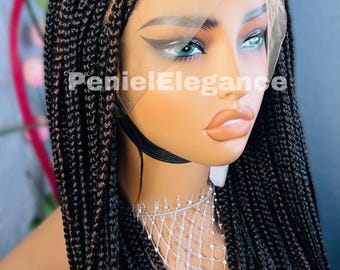 Braided wig, Box Braided wig, Knotless Braided wig, full Lace, Braid wig, wigs for Black women, Conrow braided wig