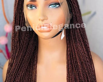 Knotless Braided wig, Braided wig, Knotless braids, knotless wig, Braided wigs, Braided wig for Black women, Women wig, Braid wig