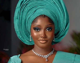 Autogele, African autogele, ready to wear Headgear, African hat, traditional wedding Gele, pre-tied Gele, Headtie