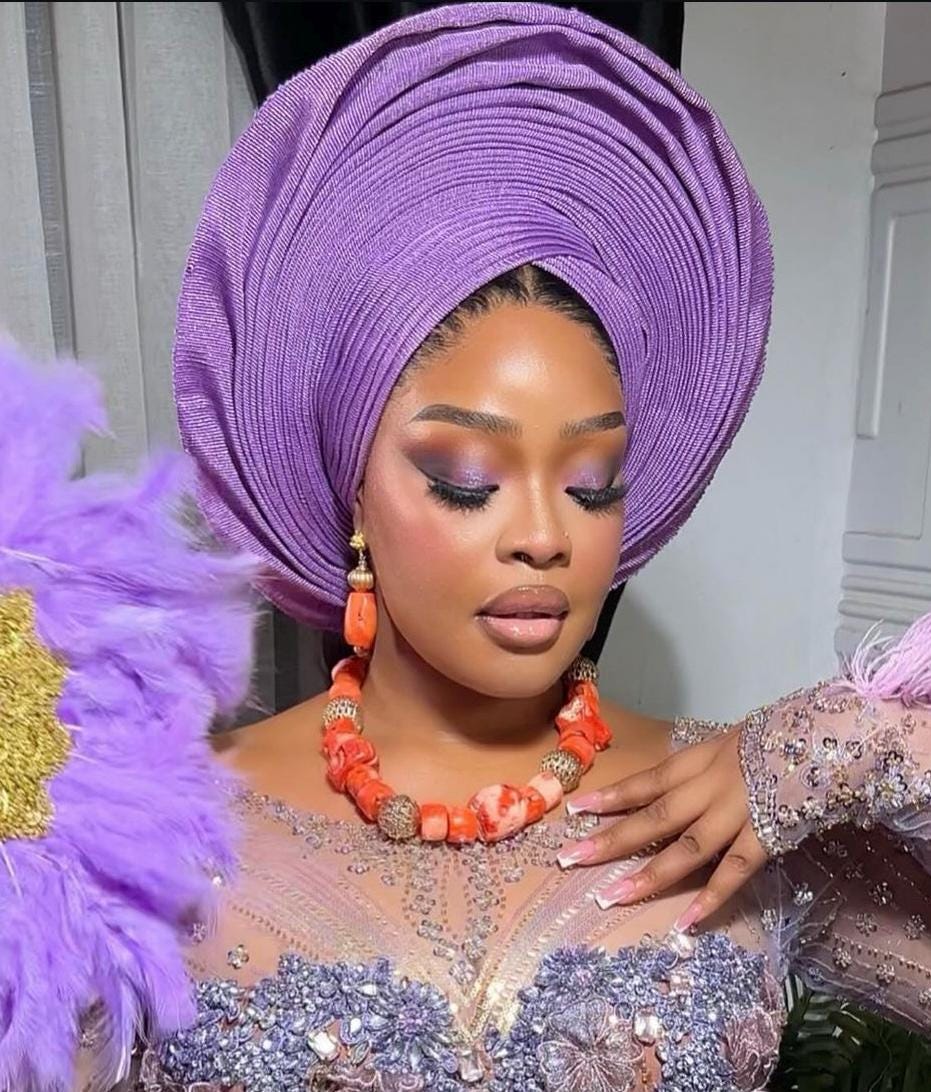 African Gele Head Wrap For Women Urieo Women African Turban Hat