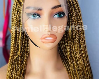 Braided wig, Box Braided wig, Knotless Braided wig, full Lace, Braid wig, wigs for Black women, Conrow braided wig