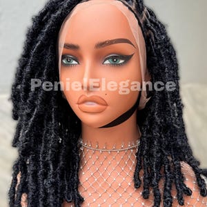 Lockige Lockenperücke, Geflochtene Perücke, Soft Loks, Volle Spitze, Dreadlocks Perücke, Flechtperücken, Geflochtene Perücken für Frauen, Loks Perücke für Frauen