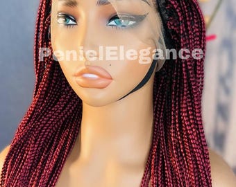 Braided wig, Box Braided wig, Knotless Braided wig, full Lace, Braid wig, wigs for Black women, Conrow braided wig