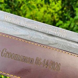 Handmade Damascus Steel Long sword | Medieval Knight Sword,Fantasy Sword for Collectors Decorative Sword Gift Birthday Wedding Best Man Gift image 4
