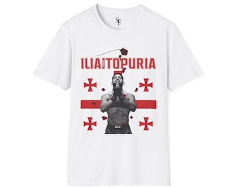 Ilia Topuria Tシャツ デザイン / DTF 転写プリント / Tシャツ昇華